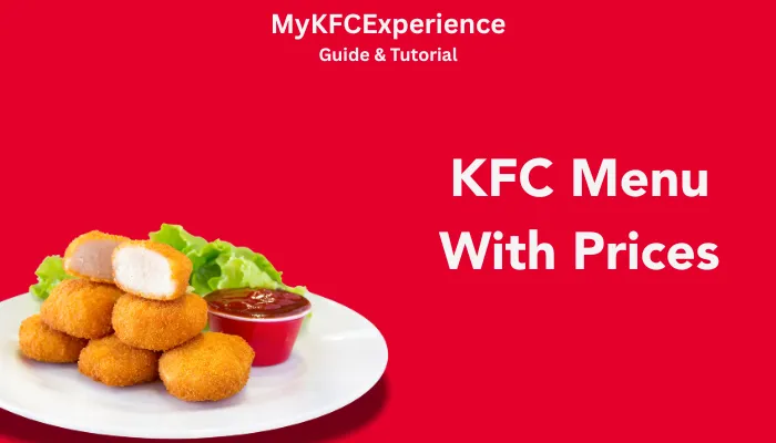 KFC Menu With Prices KFC Menu With Prices